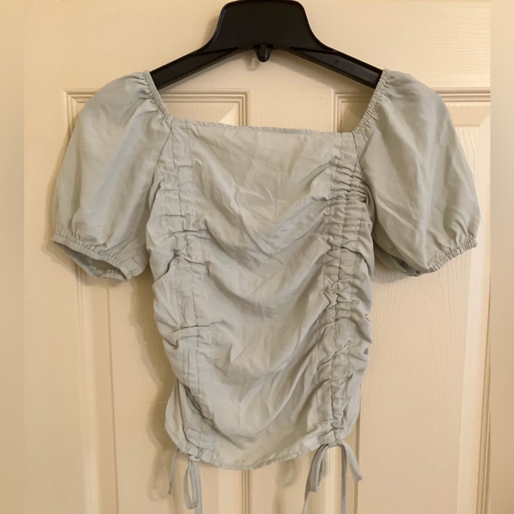 Pale Green Blouse Top